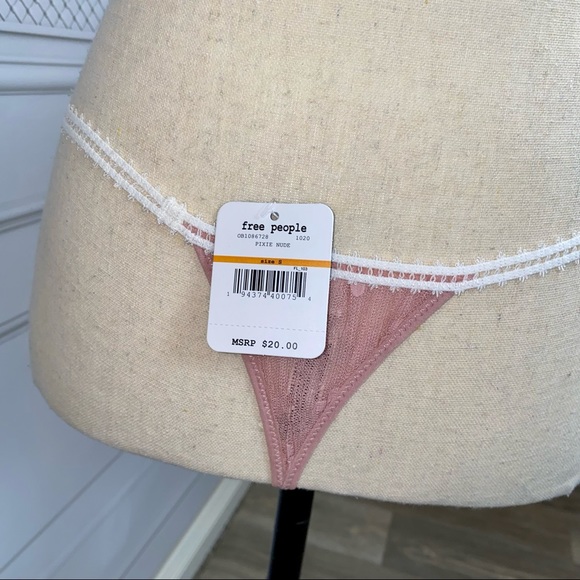 Free People Pixie Nude Gabriella Thong | Size S or M - Picture 6 of 7